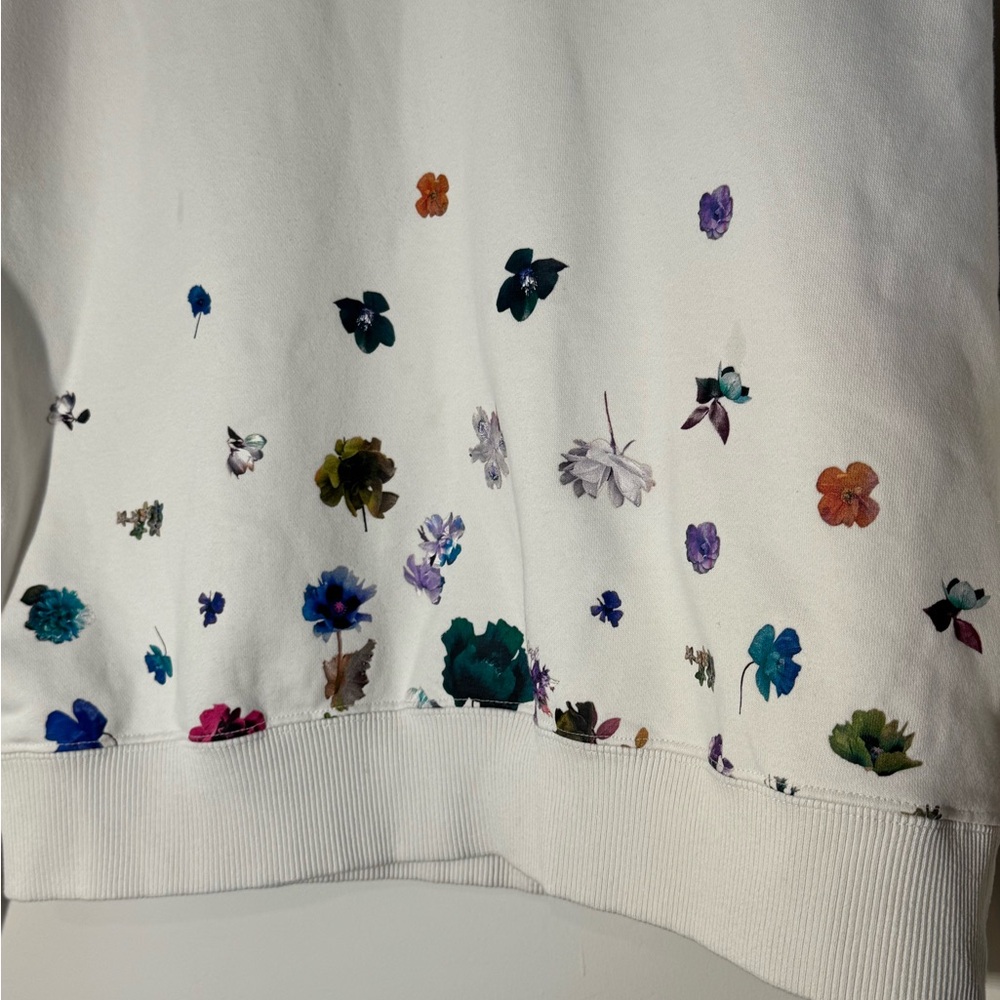 Puma Cream Floral Accent Crewneck Sweatshirt - Picture 6 of 10